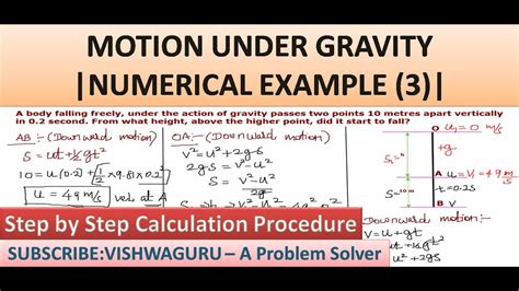 Motion Under Gravity Solved Numerical 3 Engineering Mechanics Class