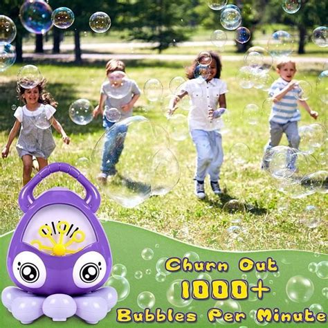 Machine Bulles Enfant Poulpe Automatique Bubble Machine Portable