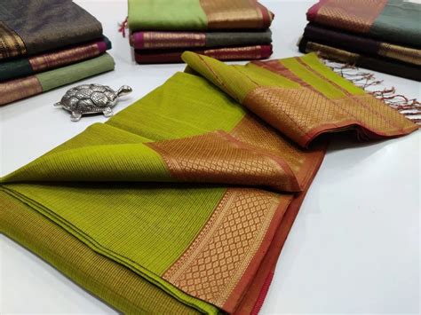 6 3 M With Blouse Piece Wedding Maheshwari Tissue Saree At Rs 2950 In