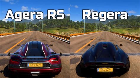 Forza Horizon Bugatti Chiron Koenigsegg Drag Race Mercedes Amg