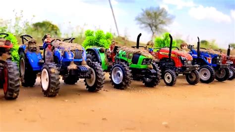 Tractor Washing In River Sonalika Rx Mahindra Arjun Novo Di