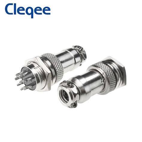 Cleqee GX16 Butting Aviation Connector Plug Docking Female Male