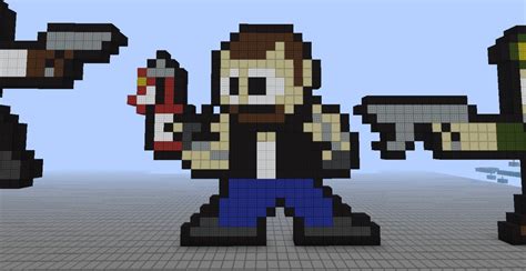 Left 4 Dead Characters Pixel Art Minecraft Project