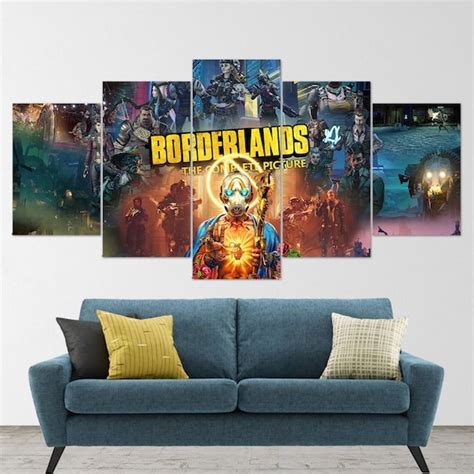 Borderlands 3 Psycho 5 Piece Canvas Wall Art Borderlands Etsy Australia