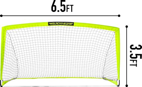 Franklin Sports Blackhawk Backyard Soccer Goal Portable Pop Up Soccer Nets Youth Adult