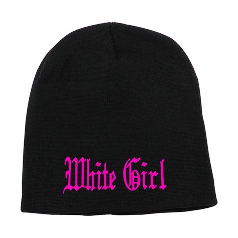 White Girl Beanie White Girl Apparel Women S Biker Clothing