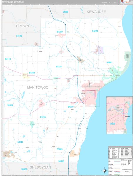 Manitowoc County, WI Maps