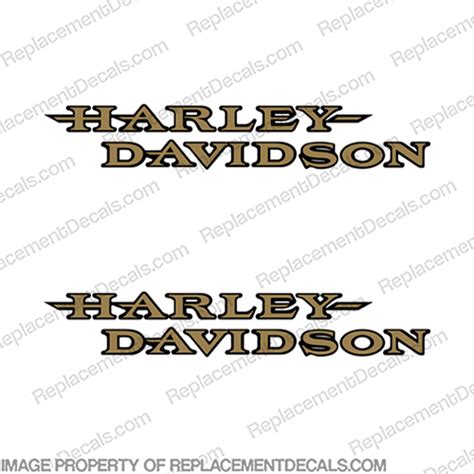 Harley Davidson Fuel Tank Decals Set Of 2 Style 25 Any Color