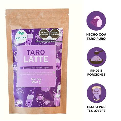 Taro Latte Polvo Instant Neo F Cil De Preparar Con Cuchara Incluida