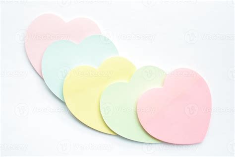 Heart Shaped Sticky Notes 1063425 Stock Photo At Vecteezy