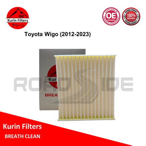 KURIN AC Cabin Filter For Toyota Wigo 2012 2023 Shopee Philippines