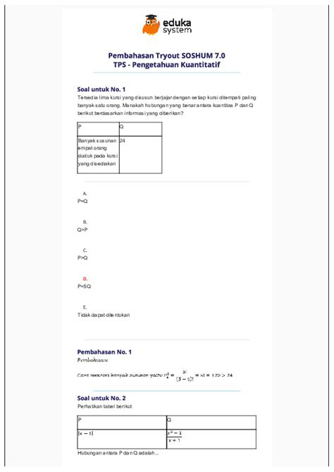 Tps Pengetahuan Kuantitatif Pdfcoffee