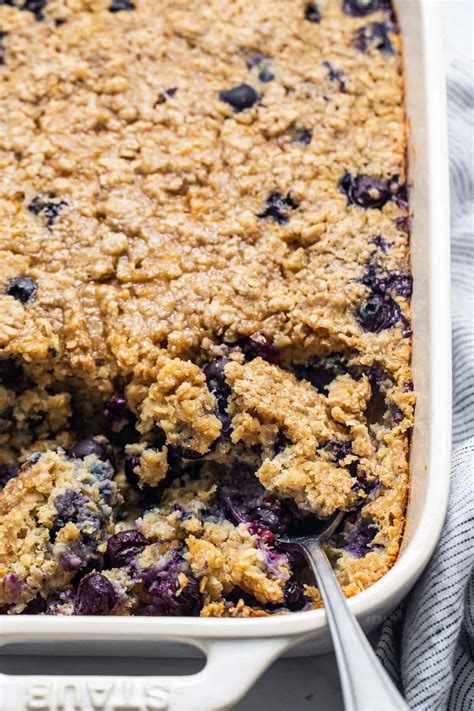 Blueberry Muffin Baked Oatmeal Fit Foodie Finds