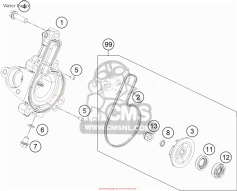 Ktm Duke White B D Japan Water Pump Buy Original Water