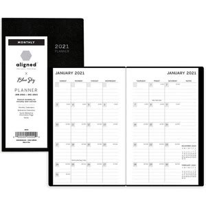 Blue Sky Aligned Slim Monthly Planner - BLS123856 - Shoplet.com