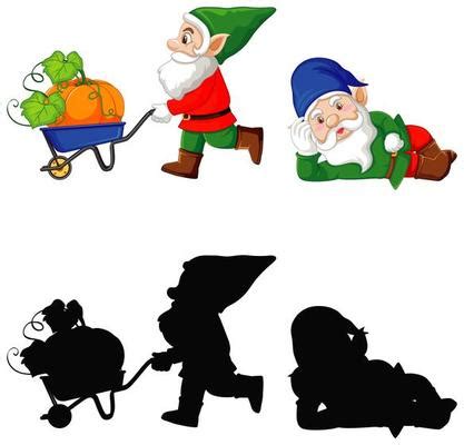 Gnome Silhouette Vector Art, Icons, and Graphics for Free Download