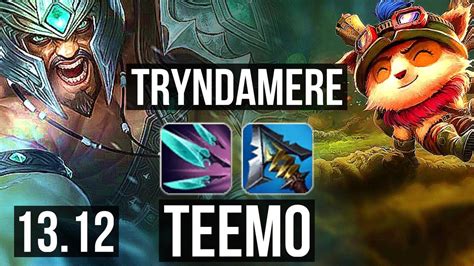 Trynda Vs Teemo Top 3 8m Mastery 1300 Games 6 Solo Kills