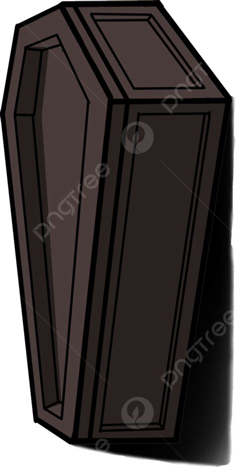 Clip Art Do Caixão Marrom Escuro Png Coffin Clipart Castanho Escuro