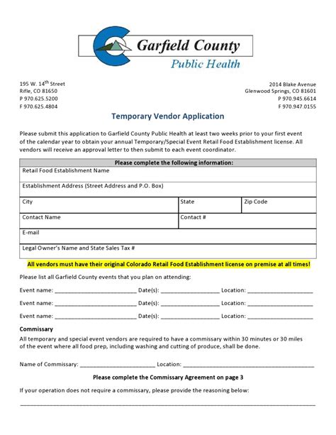 Free Vendor Application Form Template Nisma Info