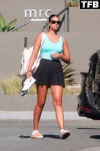 April Love Geary Sexy Seen Flaunting Her Hot Legs After Tennis Class In Malibu Aznude