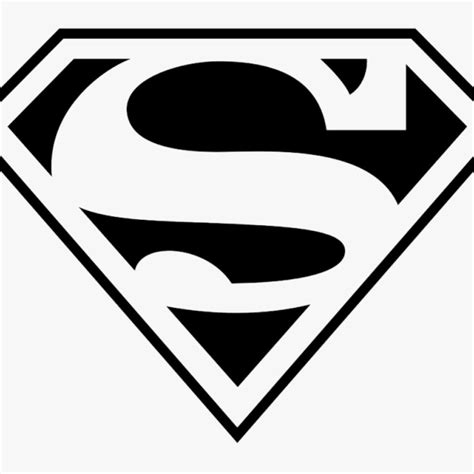 Black & White Superman Logo