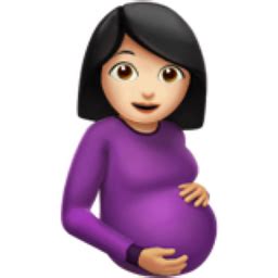 Pregnant Woman: Light Skin Tone Emoji (U+1F930, U+1F3FB)