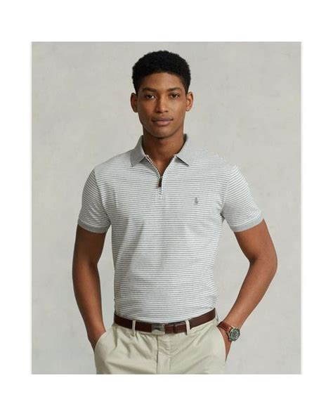 Polo Ralph Lauren Cotton Custom Slim Fit Stretch Mesh Polo Shirt In