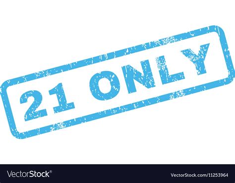 21 Only Text Rubber Stamp Royalty Free Vector Image