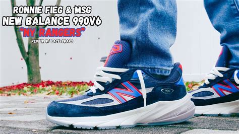 Ronnie Fieg And Madison Square Garden X New Balance 990v6 Ny Rangers Review W Lace Swaps Youtube