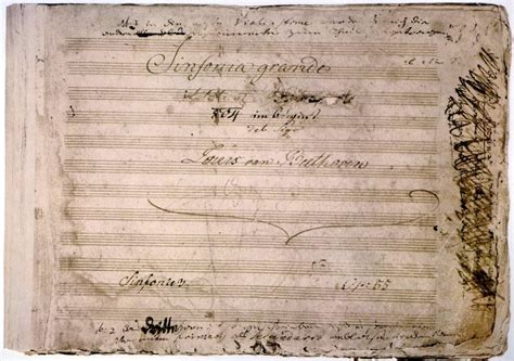 Amazon Beethoven Manuscriptnthe Title Page Of Ludwig Van