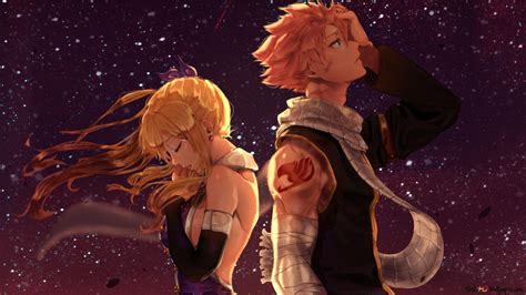 Lucy Heartfilia And Natsu Dragneel 2k Wallpaper Download