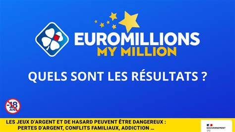 Les résultats de lEuroMillions de la FDJ du vendredi 19 juillet 2024