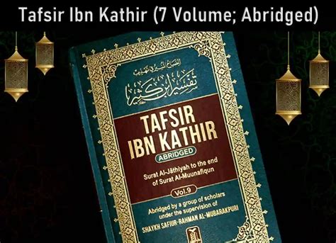 Tafseer Ibn Kathir Volume By Hafiz Ibn Kathir Quran Mualim