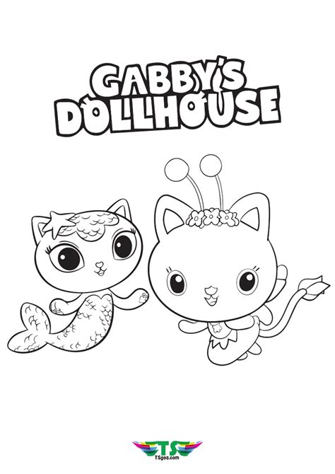 Gabby S Dollhouse Coloring Pages Free Pdf Printables Off