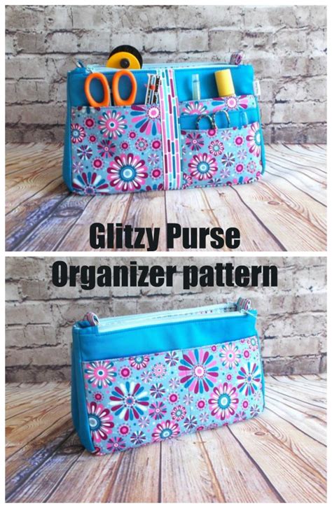 Glitzy Purse Organizer Sewing Pattern Sew Modern Bags