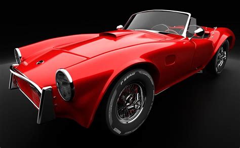 Shelby Cobra Muscle Car 3d Model