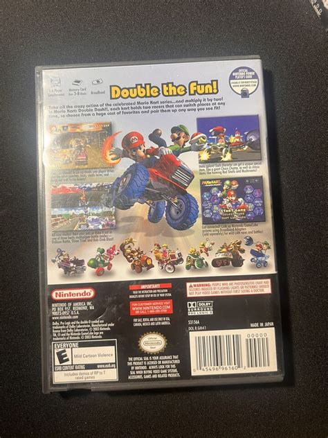 Mario Kart Double Dash Bonus Disc Nintendo Gamecube Complete Cib