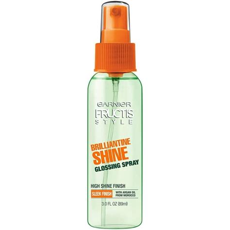 Garnier Fructis Style Brilliantine Shine Glossing Spray, All Hair Types, 3 oz (Packaging May ...