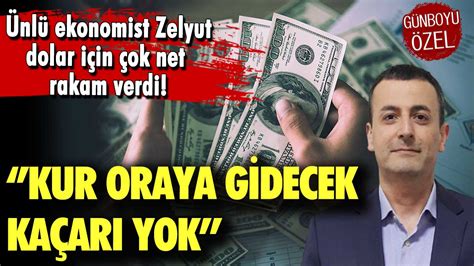 Nl Ekonomist Evren Devrim Zelyut Dolar I In Ok Net Bir Rakam S Yledi