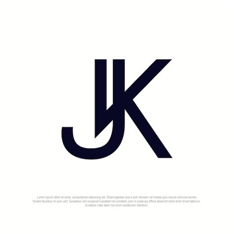 Premium Vector Monogram Jk Logo