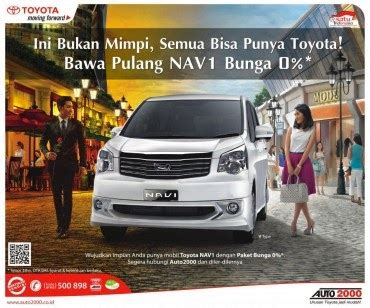 Jual Mobil Bekas Second Murah Promo Toyota Nav1 DP 25 Bunga 0