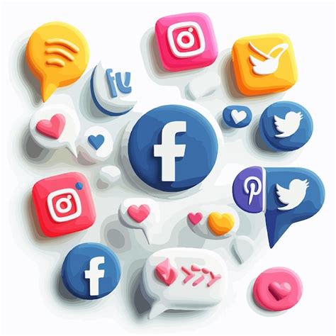 Follow Us On Facebook Logo 3d Social Media Network Graphic Premium Ai