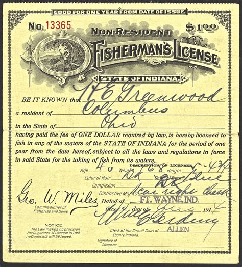 Indiana Fishing License