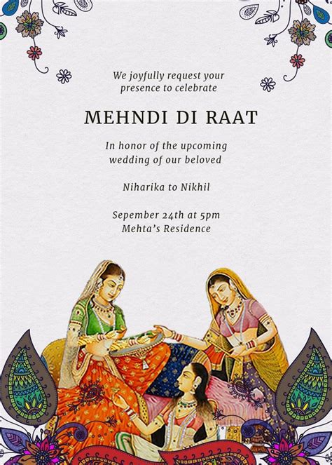 Haldi Mehndi Invitation Card Haldi Ceremony Indian Wedding Images