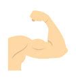 Arm Showing Biceps Muscle Icon Flat Style Vector Image