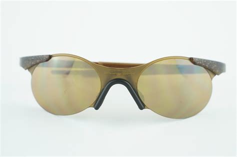 Vintage Oakley Zero 04 Glitter Gulch Gold Iridium Vintage Sunglasses Ebay