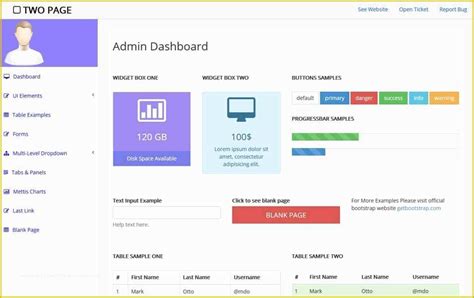 Bootstrap Admin Panel Template Free Download Of 100 Best Free Bootstrap ...