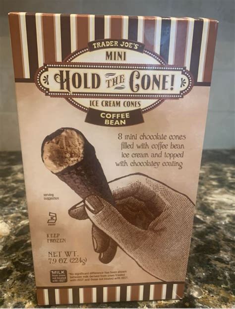 Trader Joe S Mini Hold The Cone Coffee Bean Ice Cream Cones In 2022