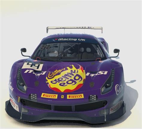 Ferrari 488 Gt3 Iracing Uk Cadbury Series Version 1 By Edward Morris2