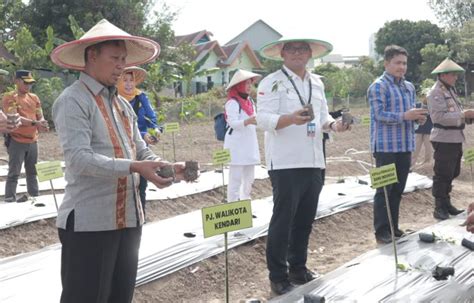 Pj Wali Kota Resmikan Gerakan Tanam Cabai Dan Bawang Merah Untuk Bantu